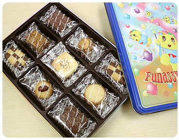 ふなっしーランド アソート缶クッキー